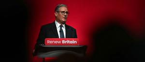 Am Dienstag sprach Großbritanniens Premierminister Keir Starmer auf dem Labour-Parteitag.