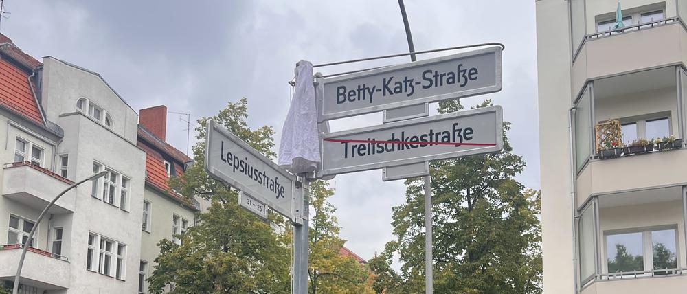 Aus der Treitschkestraße wird die Betty-Katz-Straße.