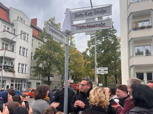 Aus der Treitschkestraße wird die Betty-Katz-Straße.