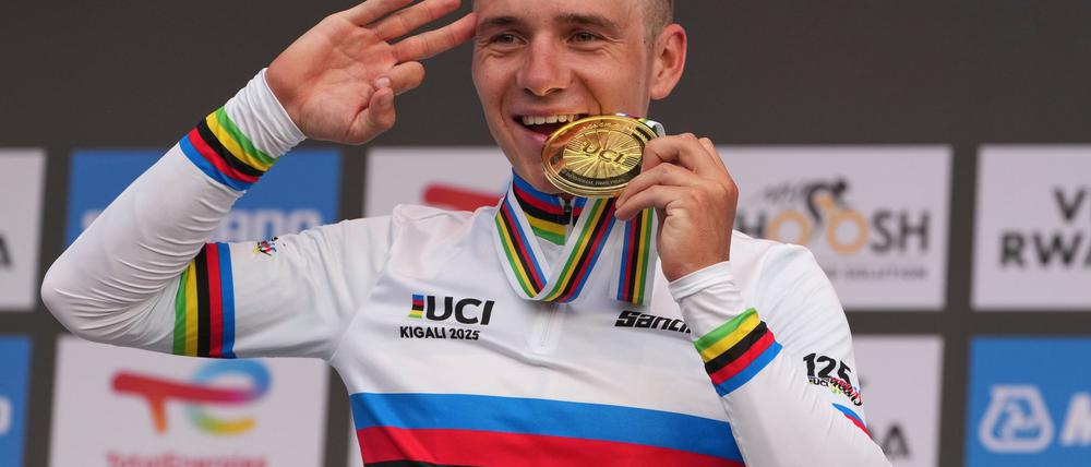 Im Zeitfahren nicht zu schlagen: Evenepoel holt auch den EM-Titel. (Archivbild)