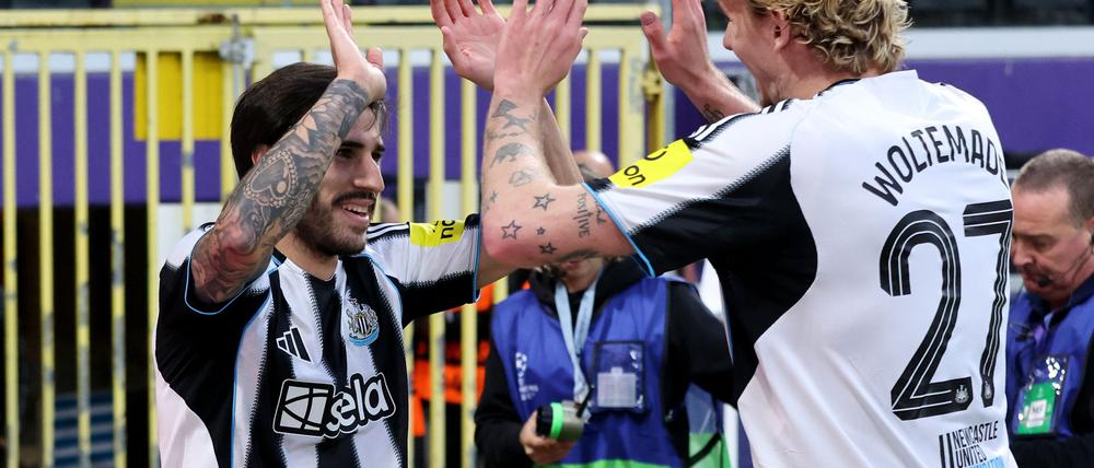Nick Woltemade traf für Newcastle zur 1:0-Führung.
