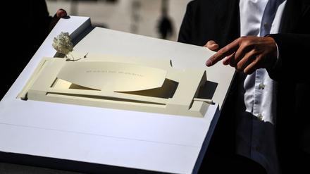 Der Spatenstich für das Einheitsdenkmal in Berlin war 2020. (Archivbild)