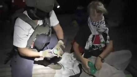 Greta Thunberg mit einem israelischen Soldaten