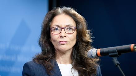 Die Vorsitzende des DGB, Yasmin Fahimi, in Berlin.