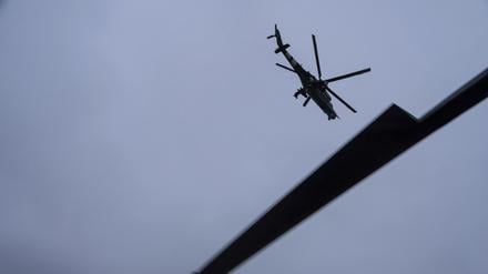 Ein ukrainischer Mi-24-Kampfhubschrauber