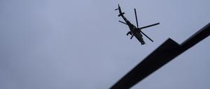 Ein ukrainischer Mi-24-Kampfhubschrauber