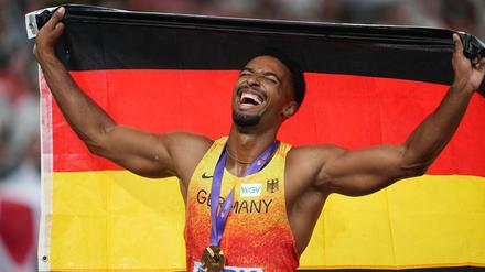 Zehnkämpfer Leo Neugebauer bejubelte in Tokio WM-Gold.