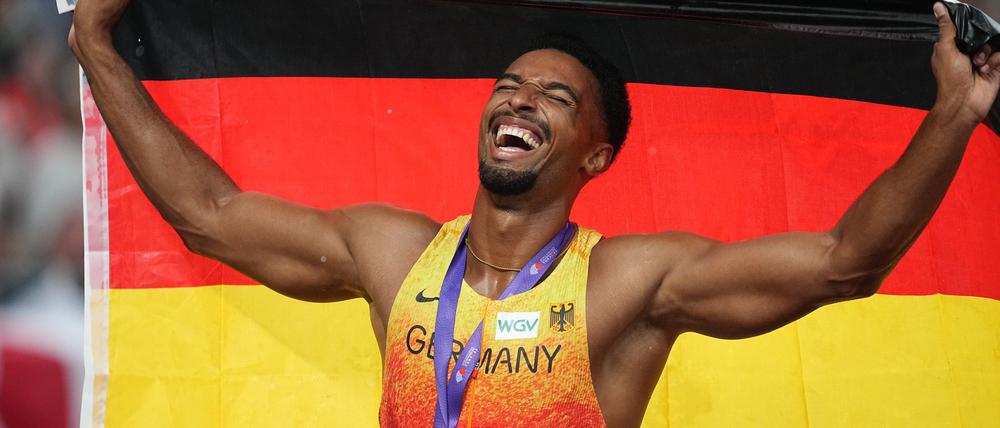 Zehnkämpfer Leo Neugebauer bejubelte in Tokio WM-Gold.