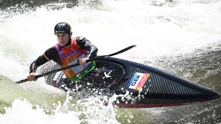 Ricarda Funk zieht ins WM-Finale ein und landet dann auf Platz vier im Kajak-Wettbewerb.