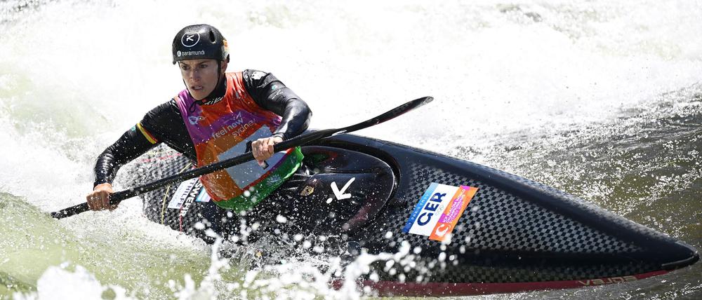 Ricarda Funk zieht ins WM-Finale ein und landet dann auf Platz vier im Kajak-Wettbewerb.