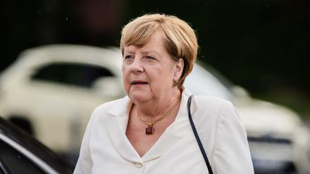 Angela Merkel (CDU), ehemalige Bundeskanzlerin, kommt zu einer Veranstaltung.
