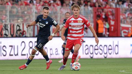 Tom Rothe (re.) kam in dieser Spielzeit bei Union häufiger als Innenverteidiger zum Einsatz als auf der Außenbahn.