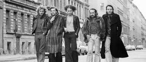 Rockband Ton Steine Scherben mit Leadsänger Rio Reiser (2. v. l.) in Berlin-Kreuzberg