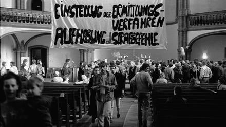Die evangelische Gethsemanekirche in Prenzlauer Berg war ein Ort des Protests gegen die DDR-Regierung.