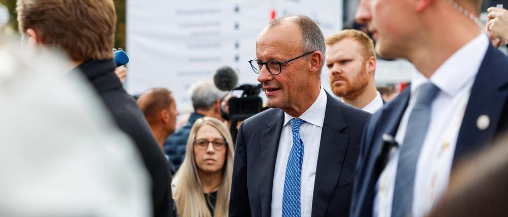 Kanzler Friedrich Merz am Einheitstag in Saarbrücken