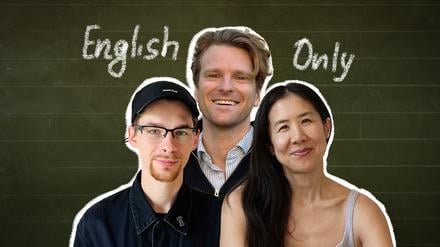 Personen von links nach rechts: Vladislav Milovskii, Stefan Kögler und Leanne Raab