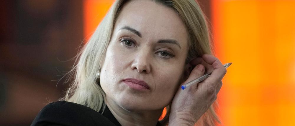 Marina Owsjannikowa, ehemalige Staatsfernsehjournalistin aus Russland.