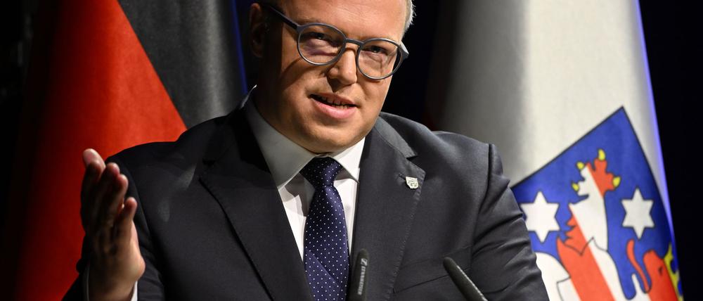 Mario Voigt (CDU), Ministerpräsident von Thüringen.