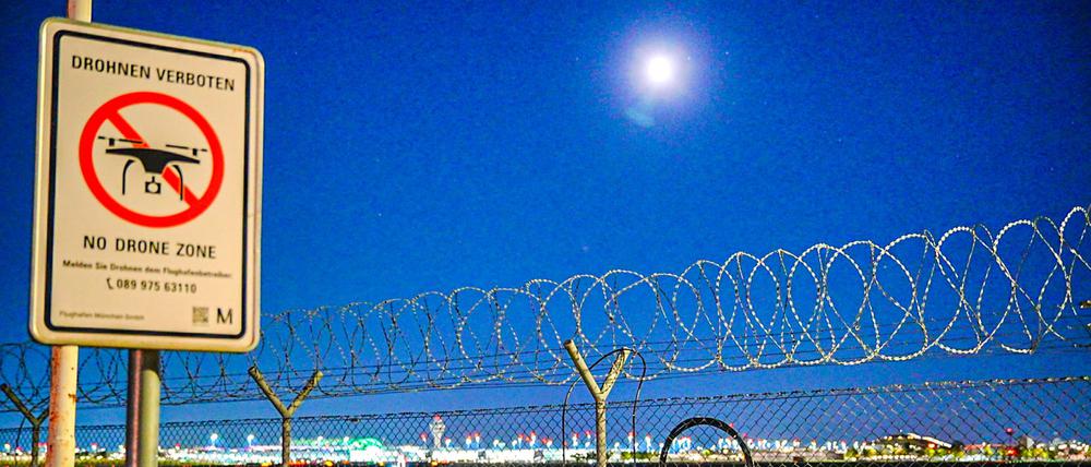 Drohnen sind am Flughafen München verboten.