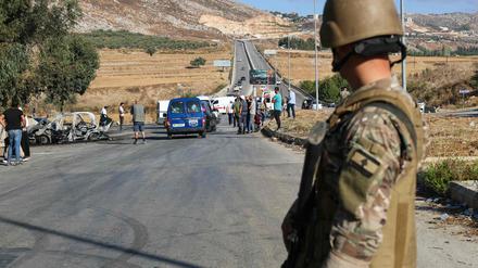 Israel soll Granaten im Libanon abgeworfen haben.