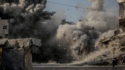 Israelischer Angriff auf Gaza-Stadt.