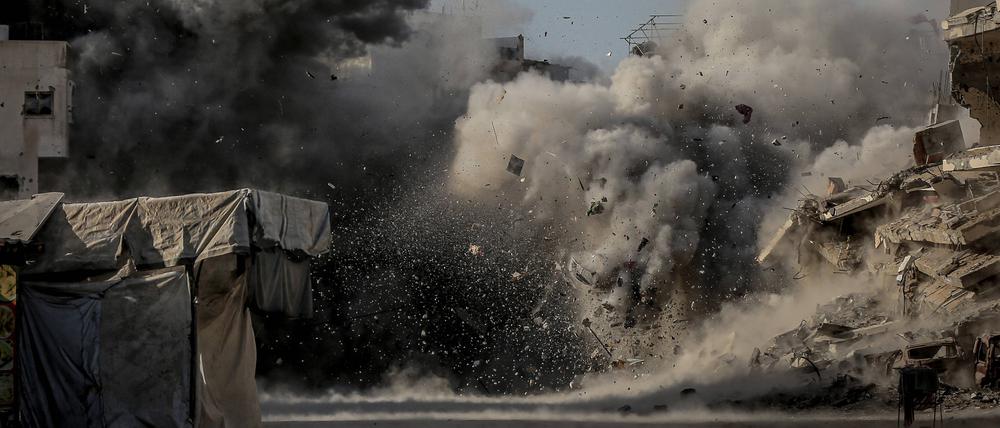 Israelischer Angriff auf Gaza-Stadt.