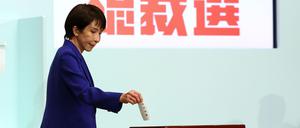 Sanae Takaichi übernimmt als erste Frau den Vorsitzt der regierenden LDP.