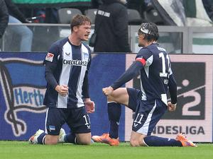 Sebastian Grönning beendete mit seinen beiden Treffern gegen Münster Herthas Torflaute.