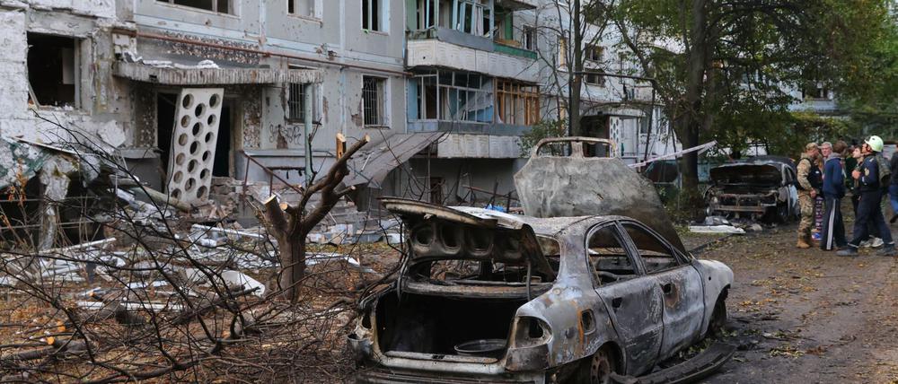 Immer wieder ist die Stadt Saporischschja Ziel russischer Angriffe.