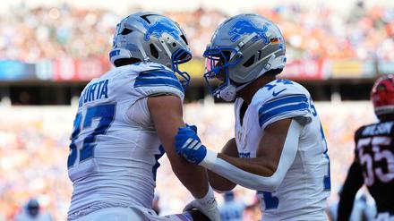 St. Brown (rechts) und die Lions haben die vergangenen vier Spiele gewonnen.