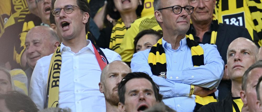 Als Besucher eines BVB-Spiels im Mai 2023: Bundeskanzler Friedrich Merz. (Archiv)