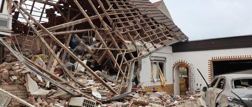 Die Ursache für die Explosion war zunächst unklar.