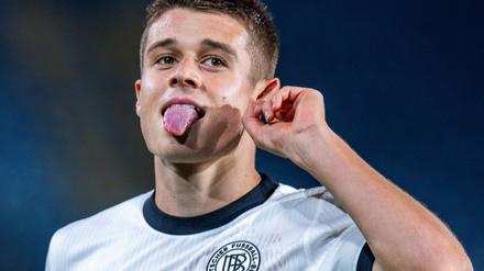 Traf dreifach gegen Lettland: 
Nicolo Tresoldi.