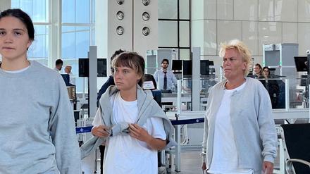 Greta Thunberg bei ihrer Abschiebung aus Israel.