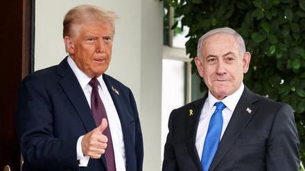 US-Präsident Donald Trump gemeinsam mit dem israelischen Premier Benjamin Netanjahu.