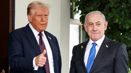 US-Präsident Donald Trump mit Israels Premier Benjamin Netanjahu im September.