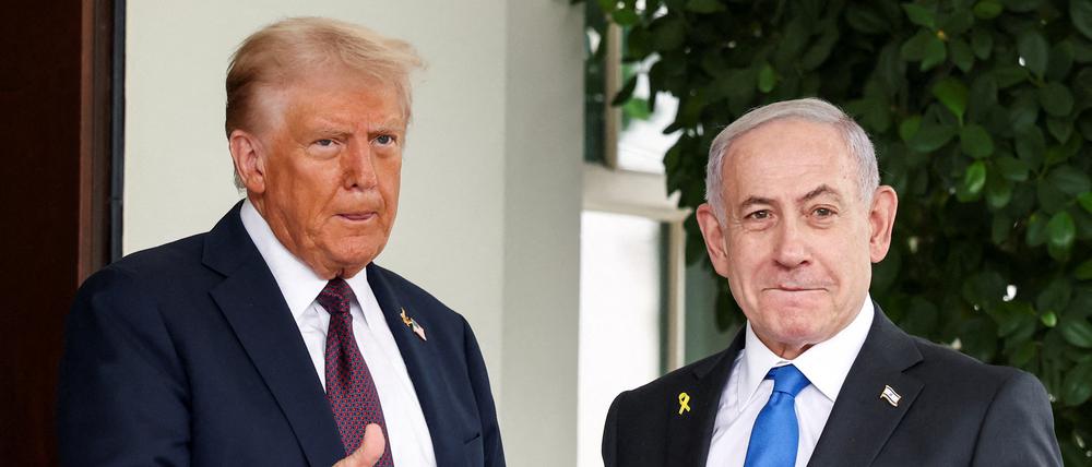 US-Präsident Donald Trump gemeinsam mit dem israelischen Premier Benjamin Netanjahu.