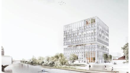 Simulation des neuen Herzzentrums der Charité in Berlin-Wedding.