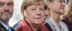 Selbstkritik scheint ihr fremd zu sein: Altkanzlerin Angela Merkel Ende September bei einem Festakt in Stralsund.