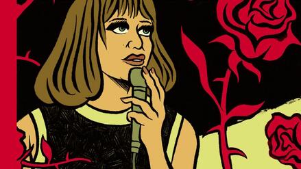 Das Titelbild von Moritz Stetters Comicbiografie „Die Knef“. 