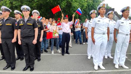 Anfang August hielten die russische und die chinesische Marine gemeinsam eine Militärübung ab.