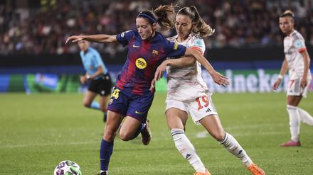 Die Bayern (re. Katharina Naschenweng gegen Aitana Bonmati) waren völlig chancenlos.  