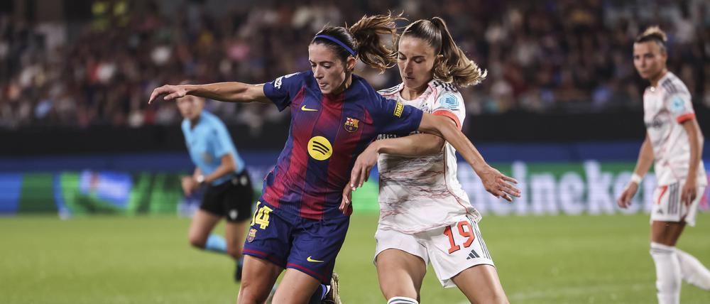 Die Bayern (re. Katharina Naschenweng gegen Aitana Bonmati) waren völlig chancenlos.