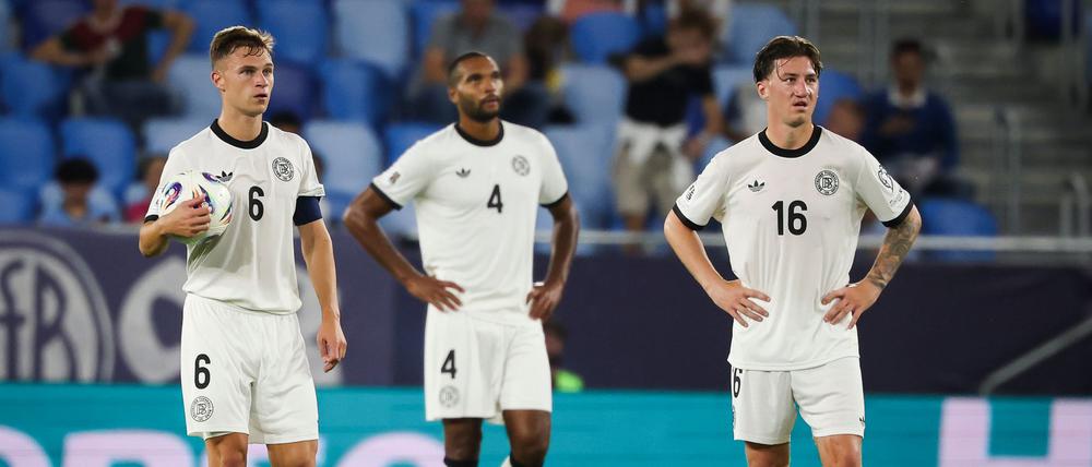 Entsetzen im Blick. Gegen die Slowakei kassierte die Nationalmannschaft im September ihre erste Auswärtsniederlage überhaupt in der WM-Qualifikation.