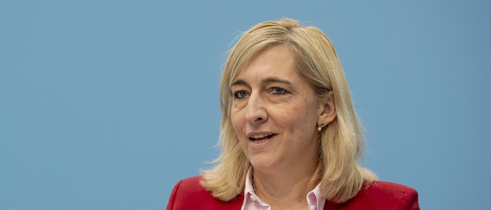 Pressekonferenz von Nina Warken CDU, Bundesministerin für Gesundheit (Archivbild)