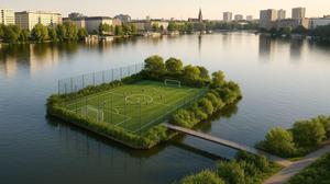 Ein Fußballverein in Friedrichshain träumt von einem Platz auf dem Rummelsburger See.
