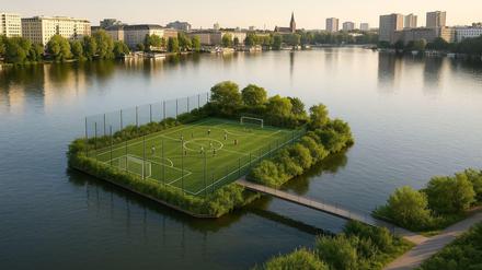 Ein Fußballverein in Friedrichshain träumt von einem Platz auf dem Rummelsburger See.