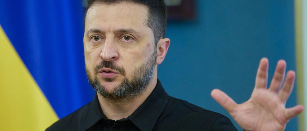 Der ukrainische Präsident Wolodymyr Selenskyj spricht von hohen russischen Verlusten vor Pokrowsk (Archivbild)
