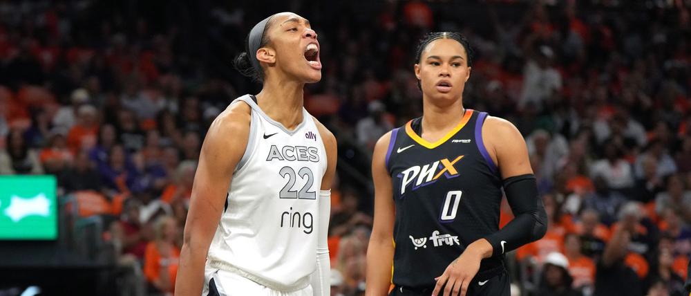 Satou Sabally (rechts) hatte bis zu ihrem harten Zusammenprall ein starkes Spiel.