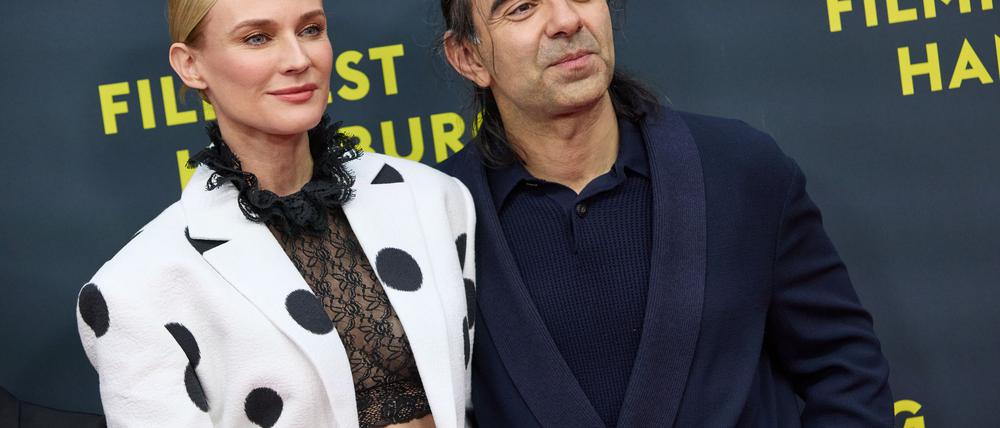 Diane Kruger und Fatih Akin bei der „Amrum“-Deutschlandpremiere in Hamburg Ende September. (Archivbild)